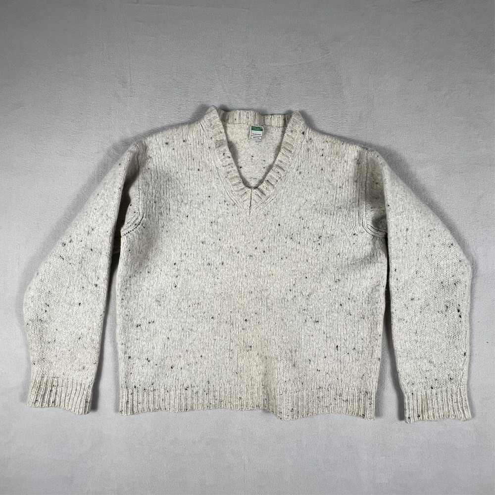 VTG United Colors of Benetton Wool‎ Sweater Italy Gray Knit Women Large READ
